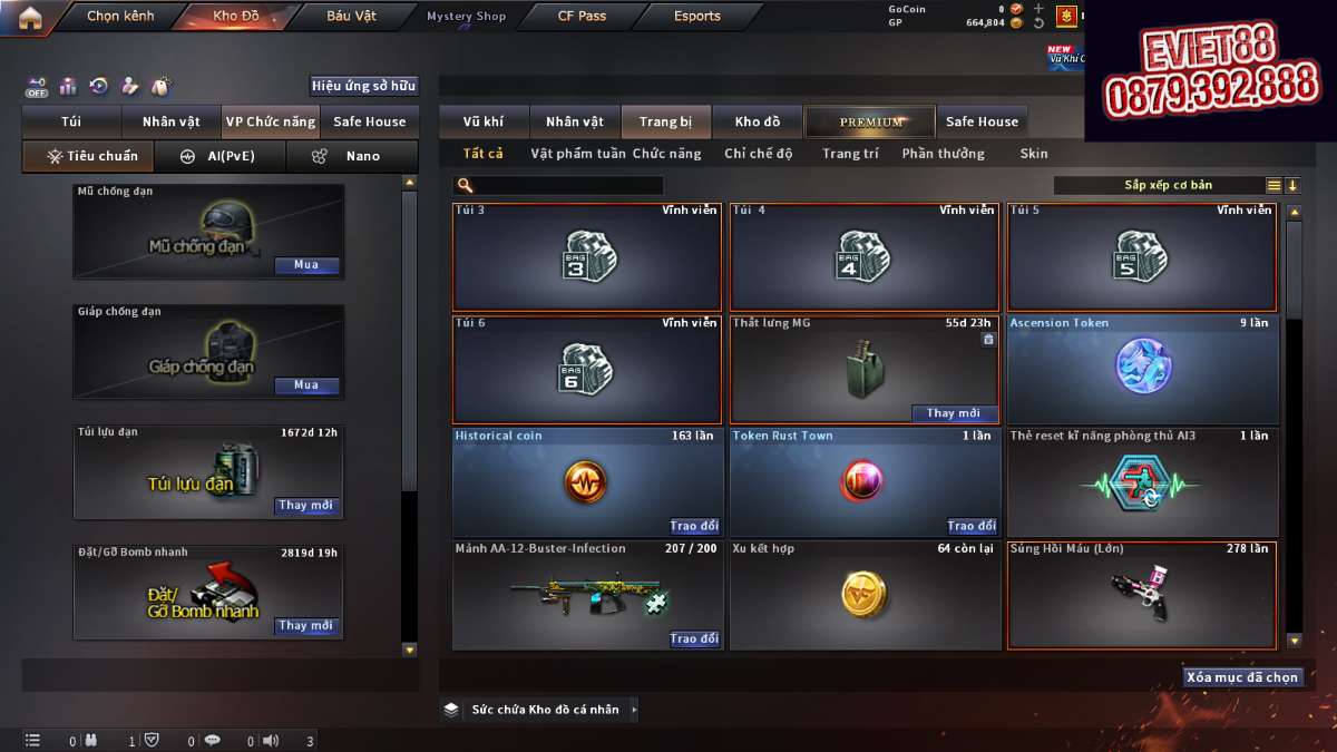 shop acc cf uy tin gia re